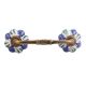 Royal Floral Ceramic Bridge Handle